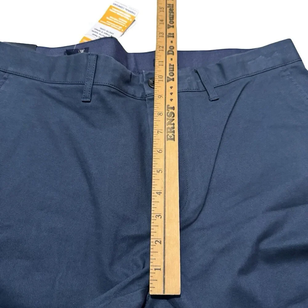 NWT J.CREW Flex TruTemp 365 Men's 35x32 Slim Fit Chino Pants Blue Casual Golf